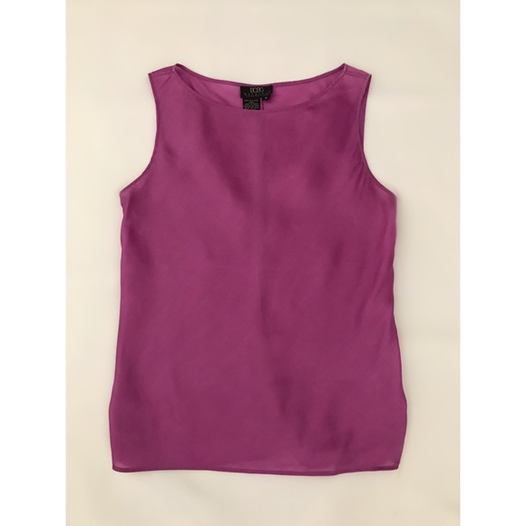 BCBGMaxAzria Sleeveless, Purple, Silk, Business Casual Top - Size S - Picture 1 of 7